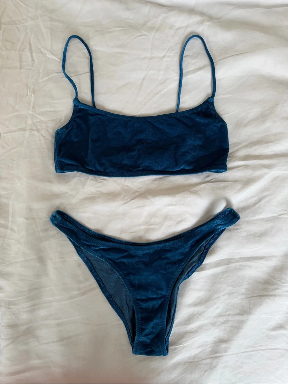 triangl swimwear Deep Teal Blue Bikini Set